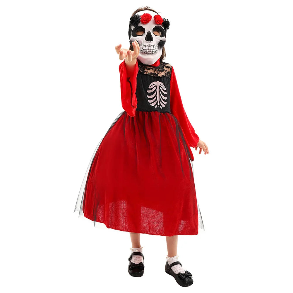 Day Of The Dead Halloween Costumes Children Boys Girls