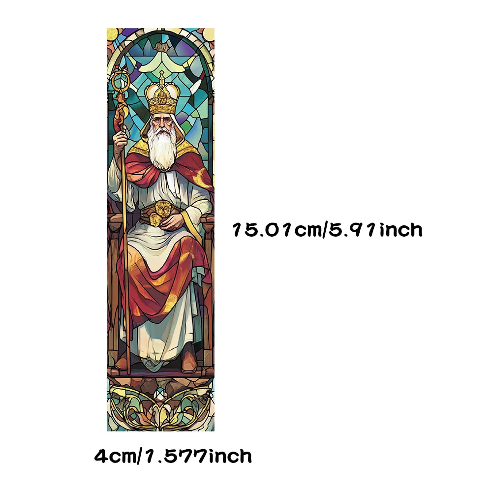 30pcs Stained Glass Window Bookmarks
