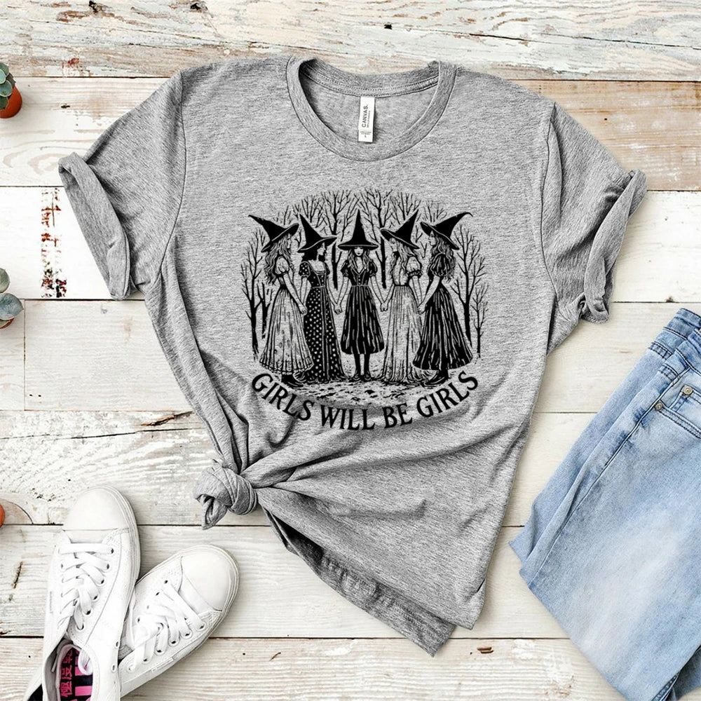 Girls Will Be Girls Witch T-Shirt