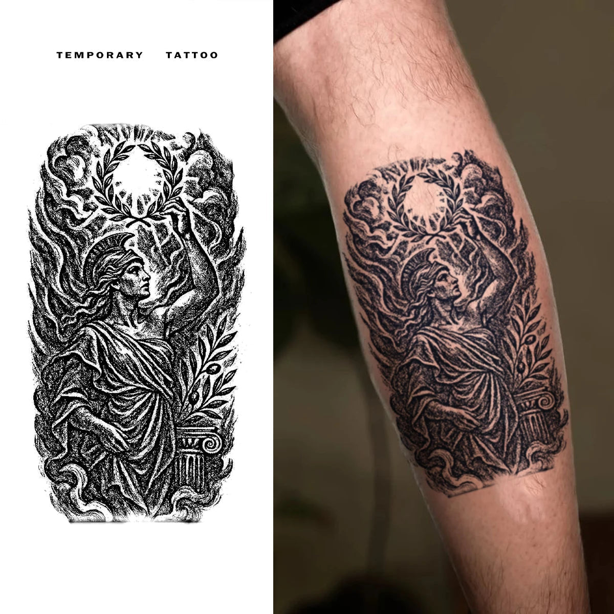 Mythological Temporary Tattoo The glory Totem of the Goddess of Victory