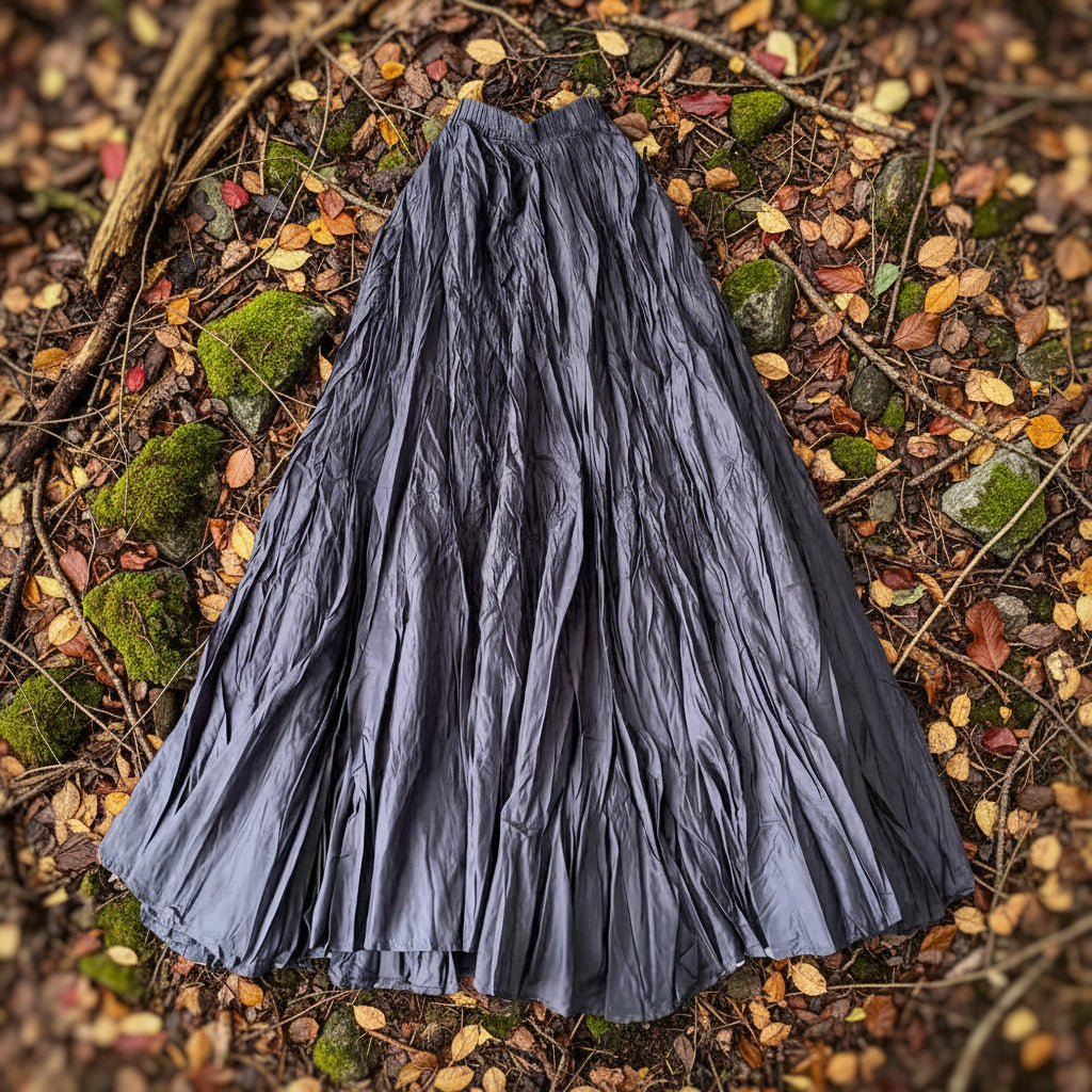 Crush Pleated Long Maxi Skirt Summer 15 Colours