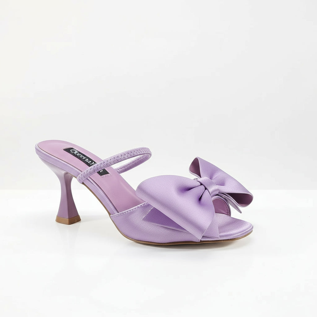 Big Butterfly Bow Pointed Toe Heel Shoes and Matching Bag Set Wedding Party Pumps