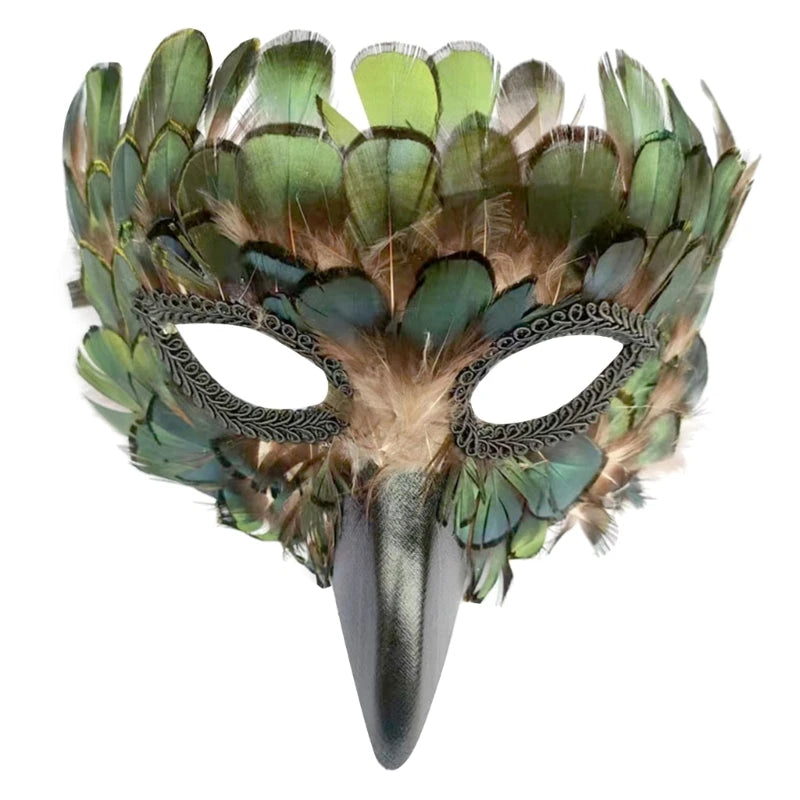 Peacock Mask Masquerade Half Face Mask Carnivale Costume Mask