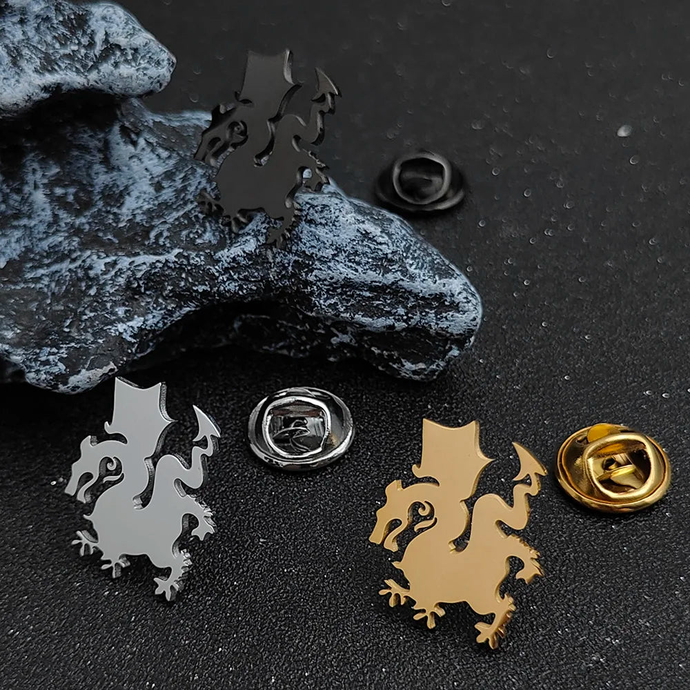 Mens Suit Collar Pins Gold Plated Whimsy