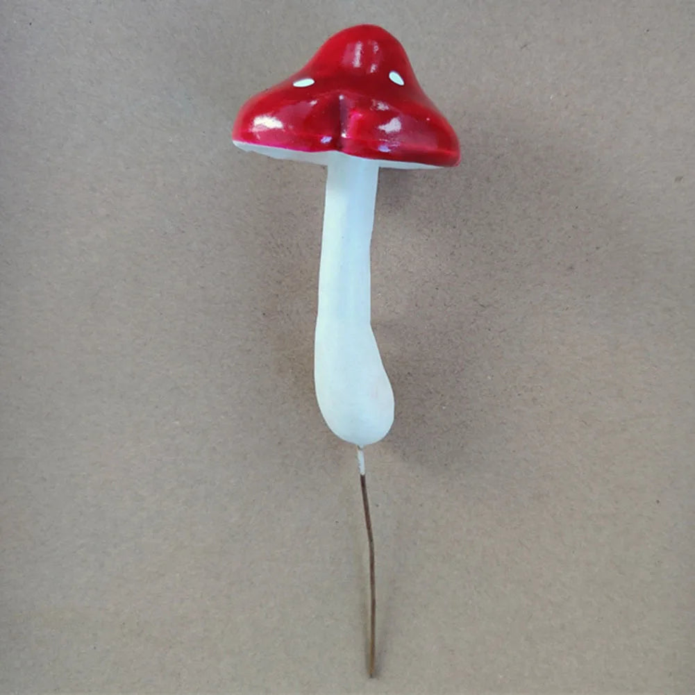 Mushroom Picks 33PCS Miniatures Artificial Foam Resin Fairy Garden Bonsai Pot Plant Decor