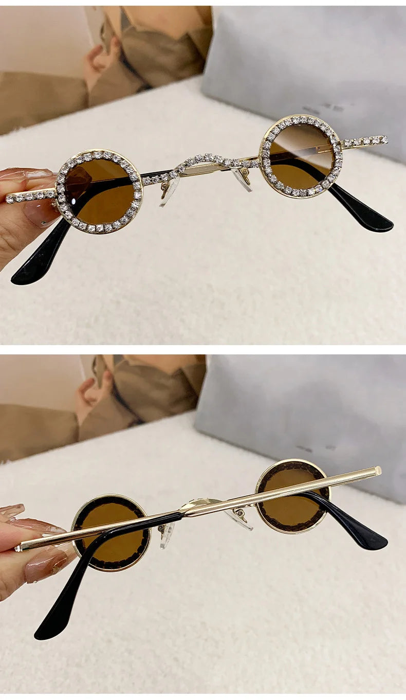 Diamond Dots Round Sunglasses