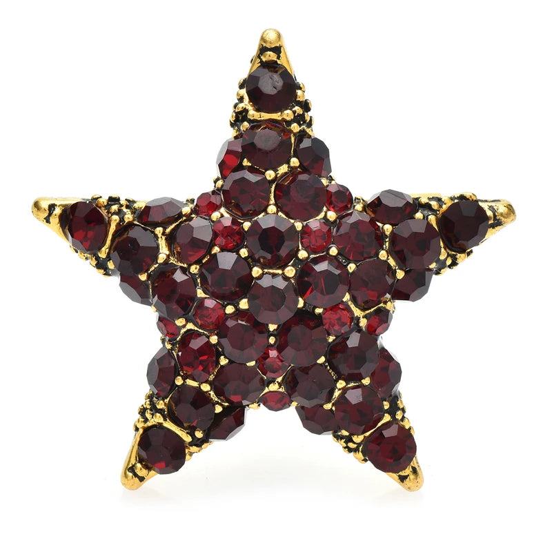 Blood Star Brooches