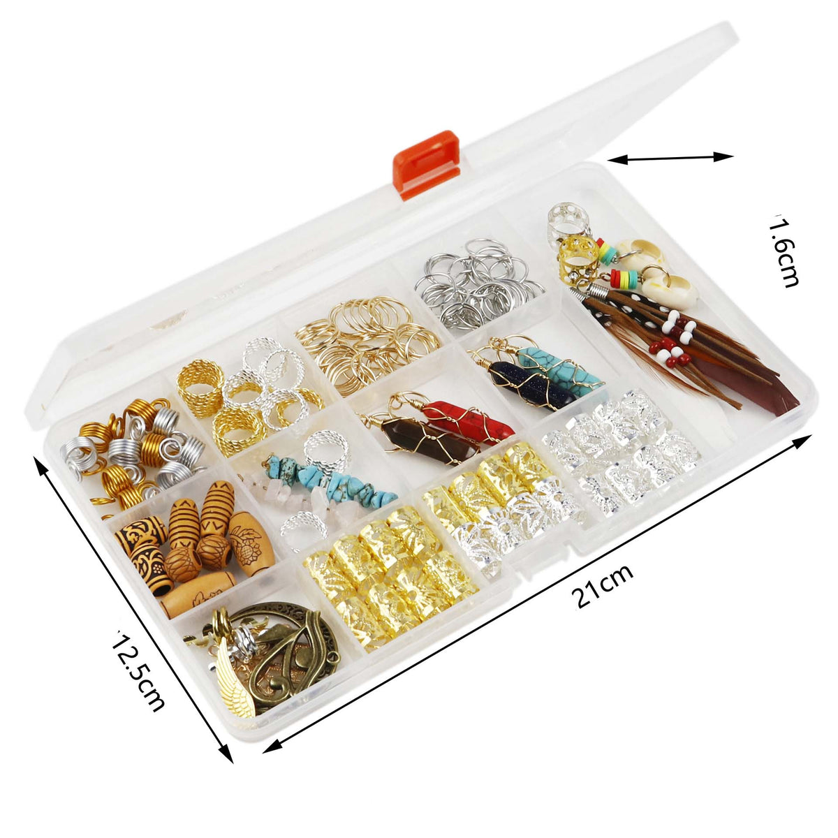 DIY Hair Jewellery Kit Braid Dreadlocks Beads Clips
