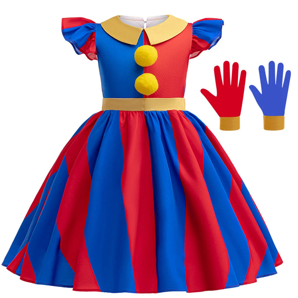 Amazing Circus Clown Pomni Ragatha Children's Halloween Cosplay Costumes