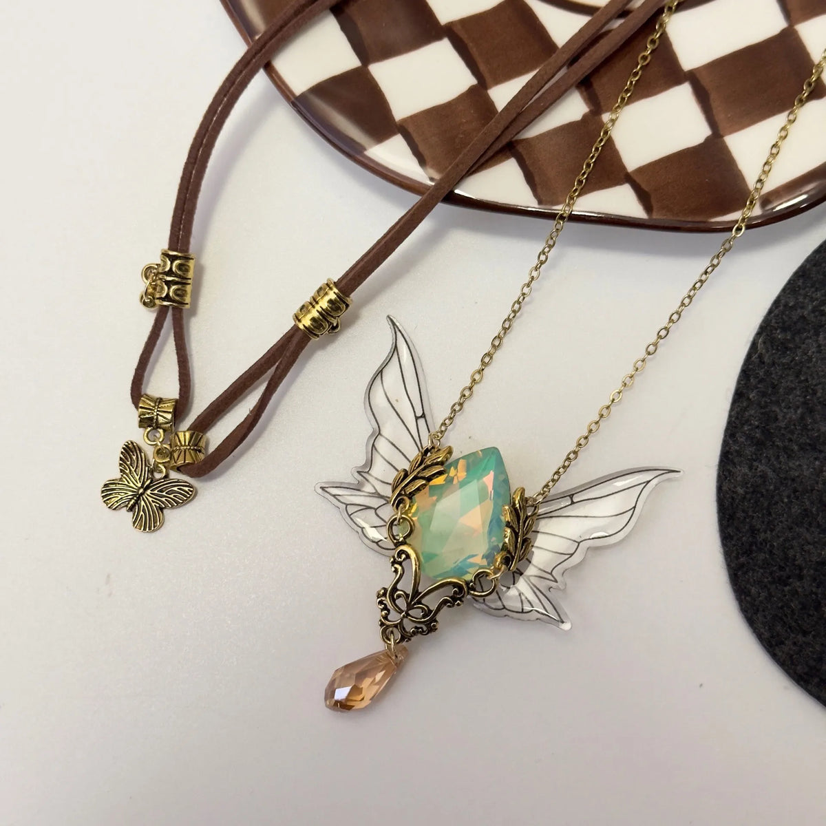 Elven Amulet Butterfly Choker Necklace