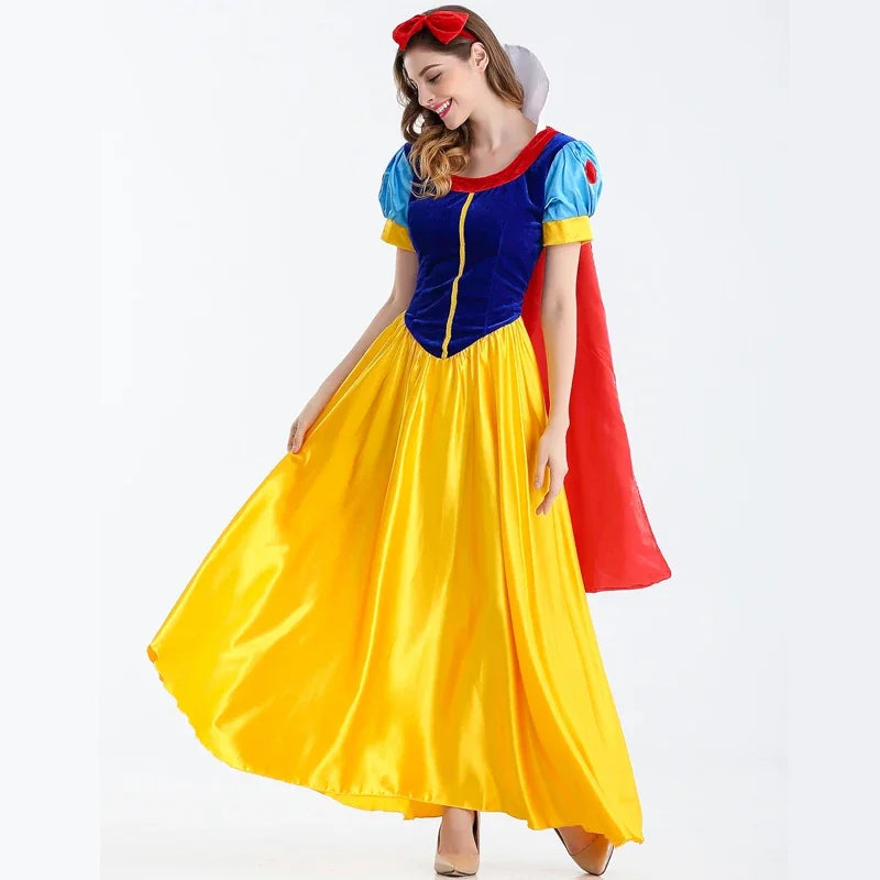 Snow White Halloween Book Week Costume Adult Women Plus Size Princess Dress