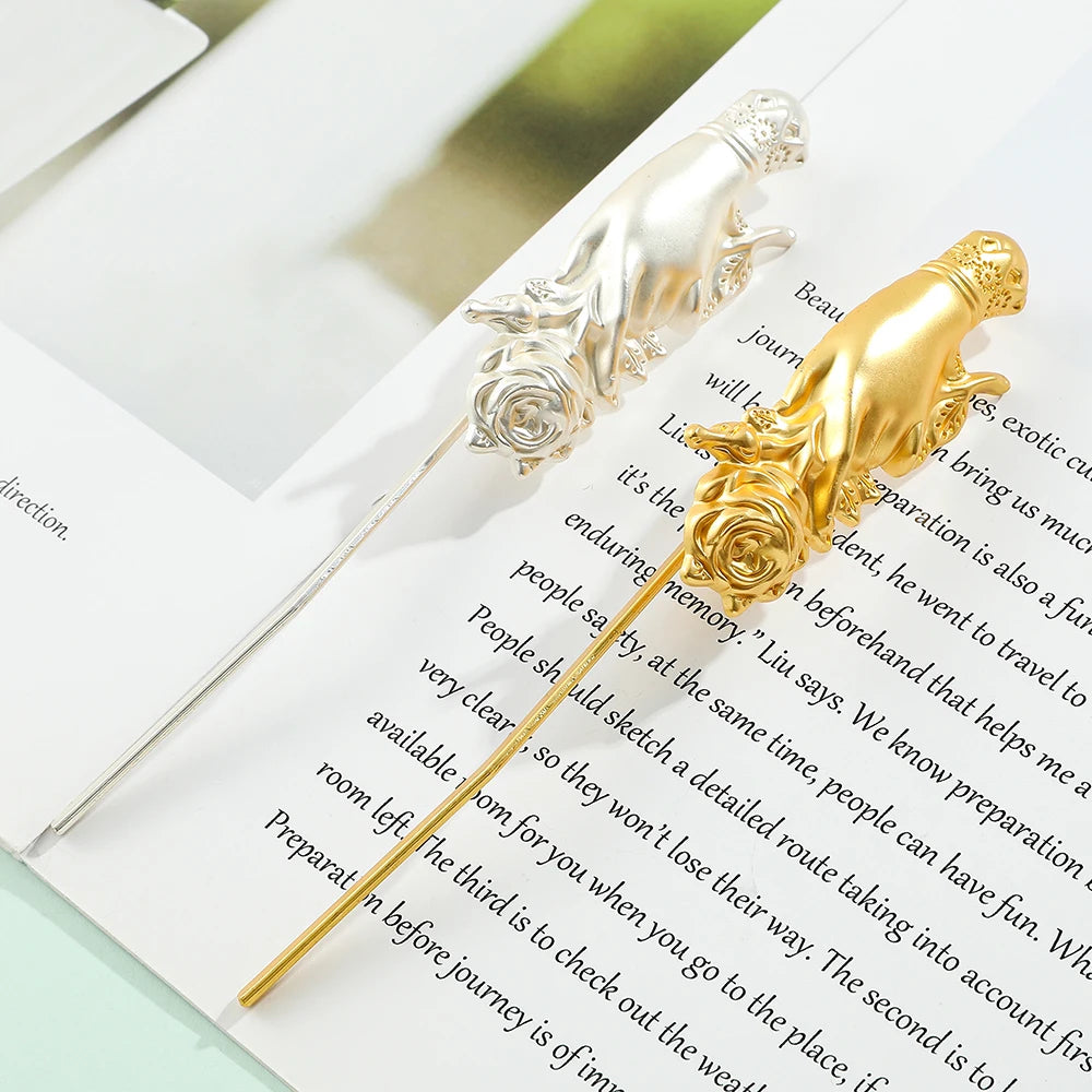 Victorian Hand Rose Bookmark