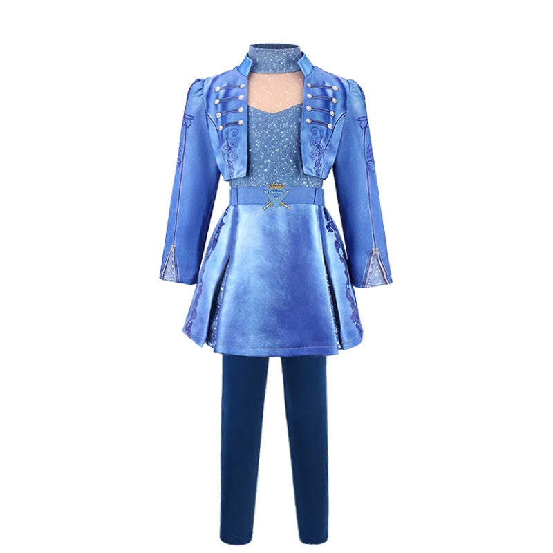 Descendants Cosplay Red Pink Chloe Kids Clothes Halloween Book Week Costumes