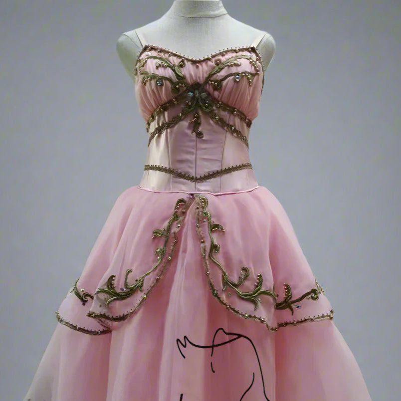 Le Réveil de Flore Dawn Goddess High-end Custom Made Professional Ballet Long Tutu Dress Competition Performance