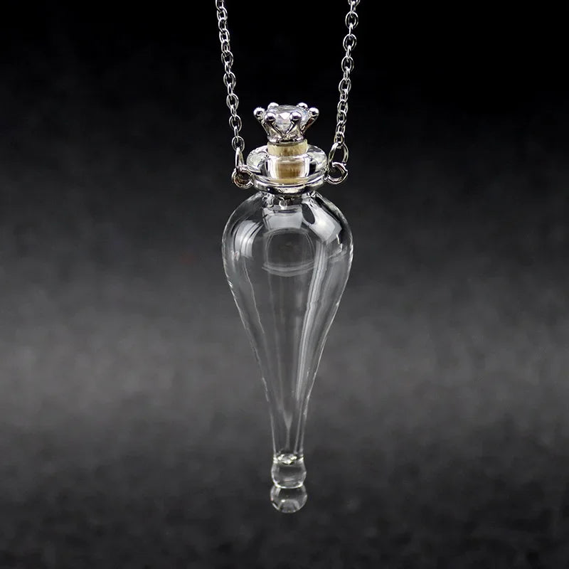 Magic Glass Wishing Potion Bottle Amulet Necklace