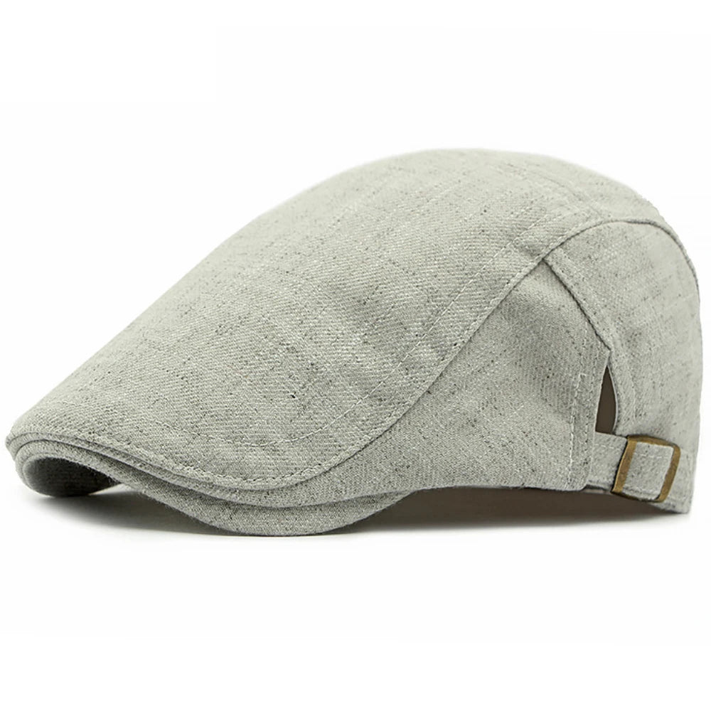 Breathable Linen Cabbie Beret Caps