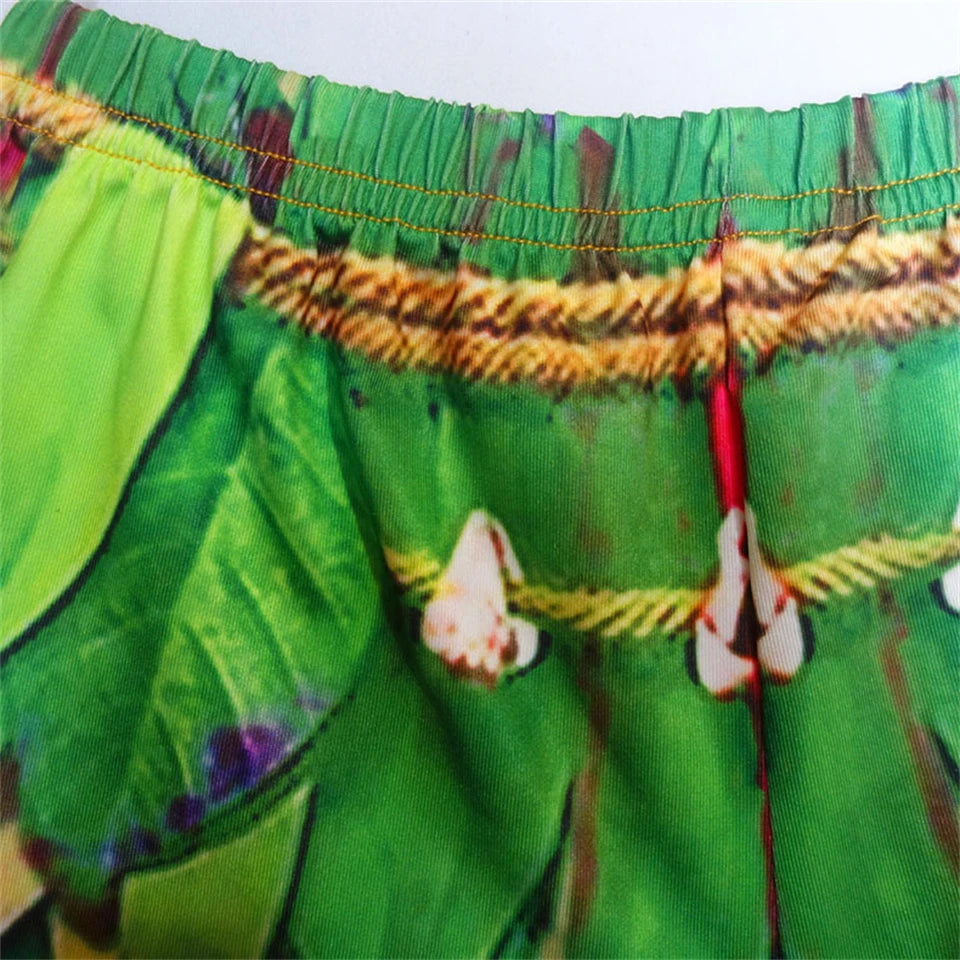 Maui Kids Cosplay 2Pcs Print Moana Boys Swimsuits Top and Shorts Children's Swimwear Book Week Costumes