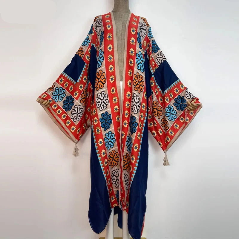 Ari's Boho Open Kimono Kaftan Cover Up