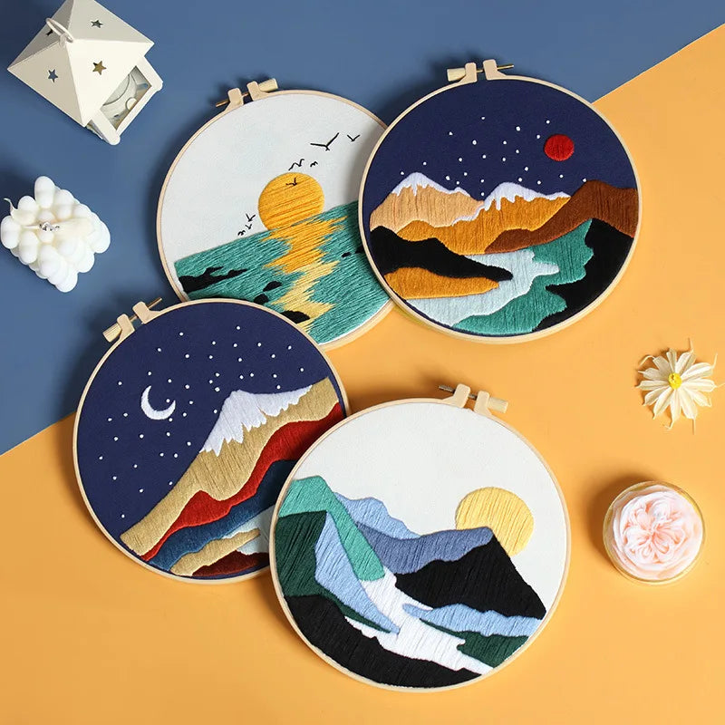 Scenery Embroidery DIY Set for Beginners
