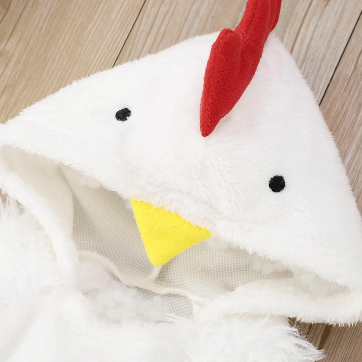 Easter Chicken Baby Chick Costume Fleece Hooded Romper for Toddlers