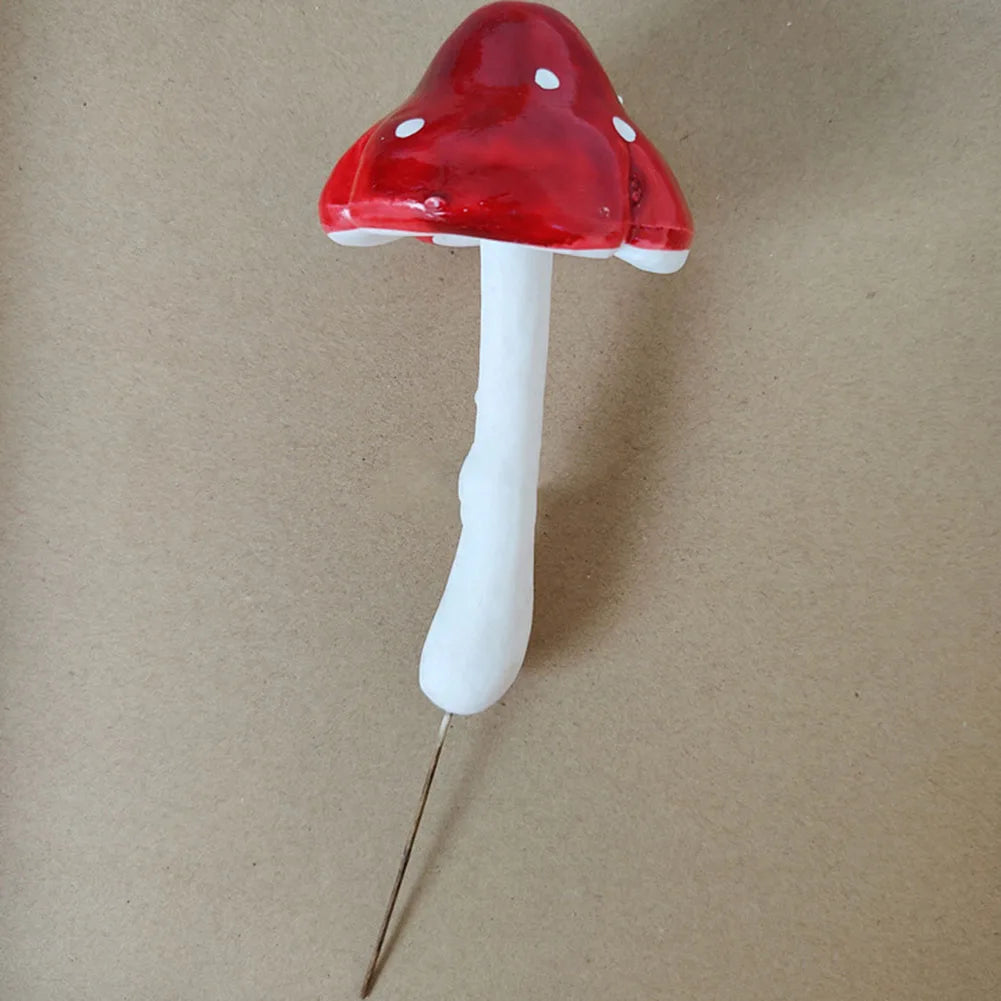 Mushroom Picks 33PCS Miniatures Artificial Foam Resin Fairy Garden Bonsai Pot Plant Decor