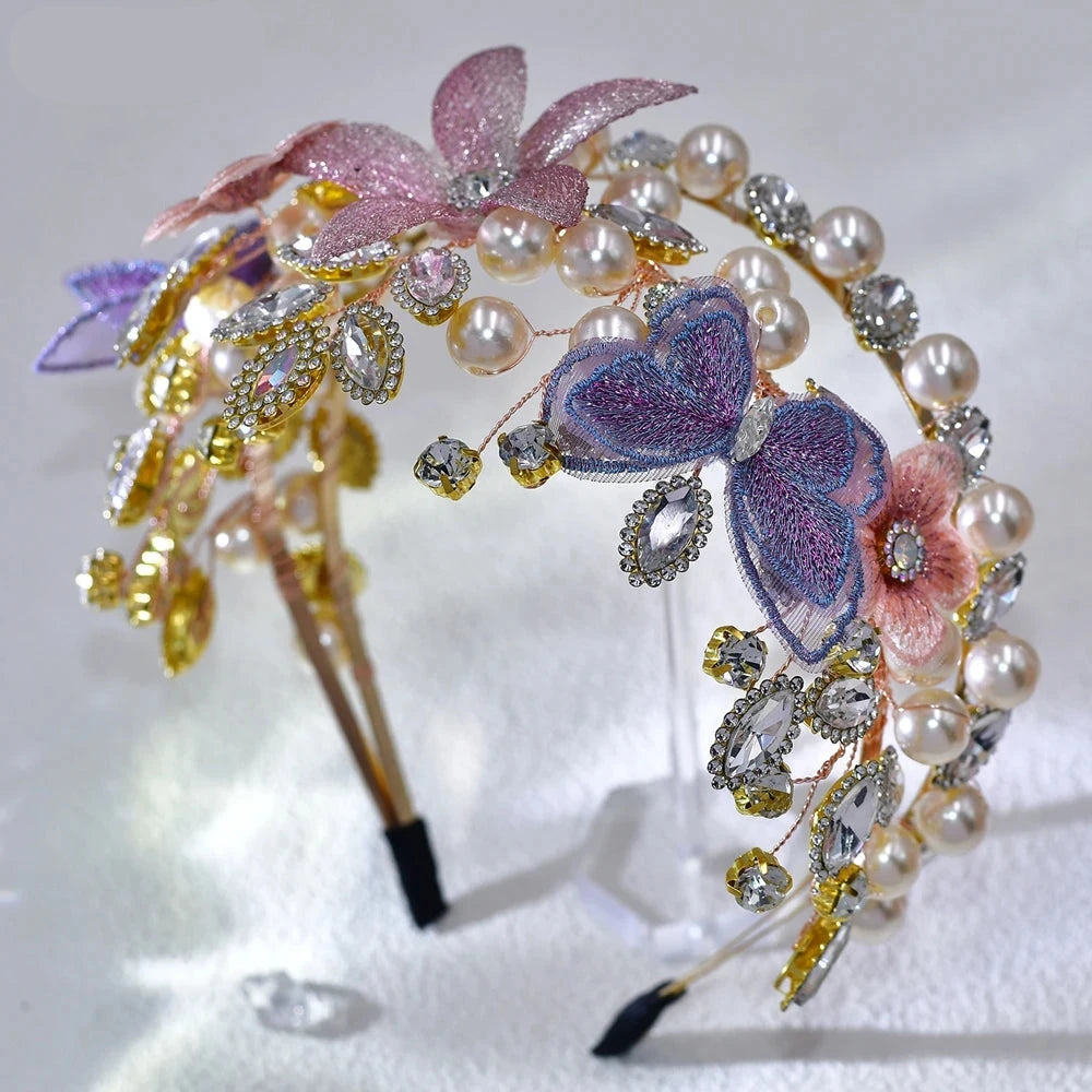 The Fae Queen Tiara Pearl Headband