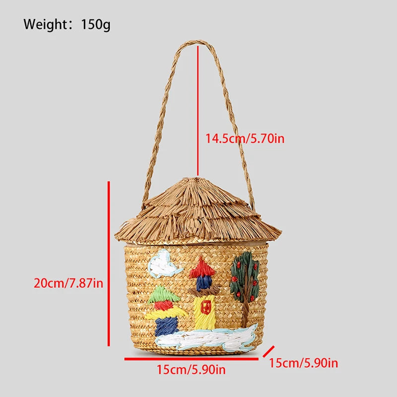 Handmade Paper Woven Cottage Handbags