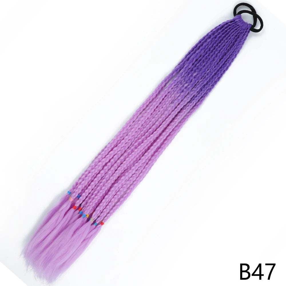 Long Braided Ponytail Hair Extensions 60CM