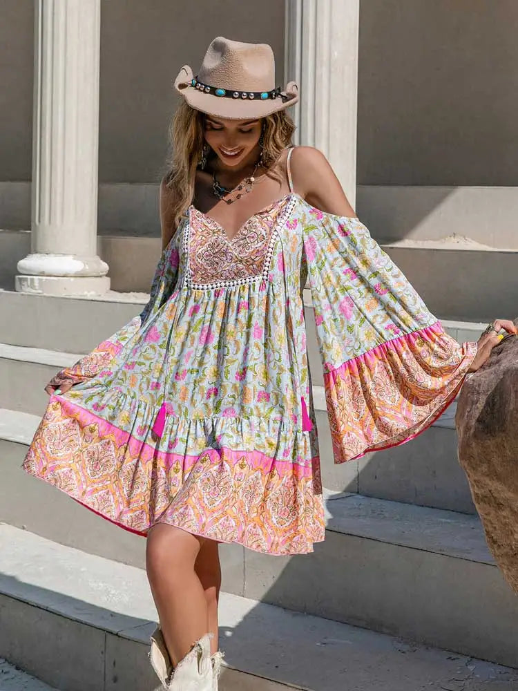 Elitzia's Boho Bae Mini Dress
