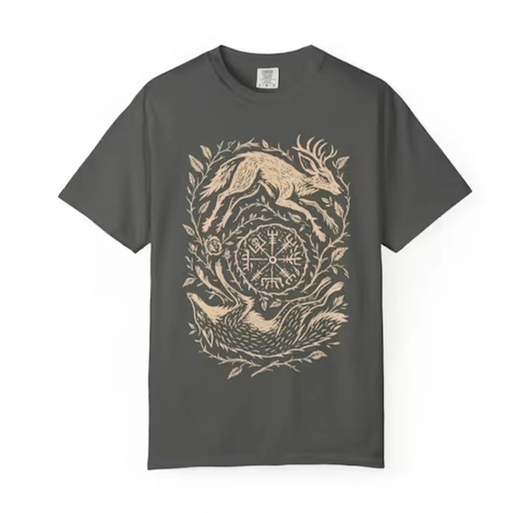 Fox Yin Yang T-Shirt Witchy Forestcore Tee