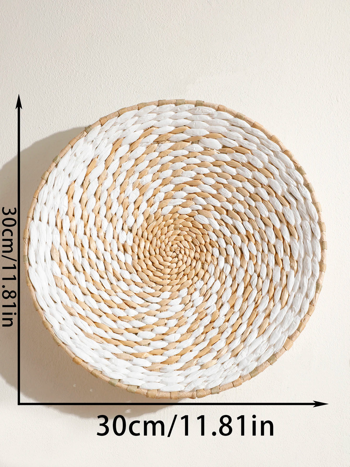 Seagrass Wall Basket Boho Home Decoration Handmade Natural Wall Art
