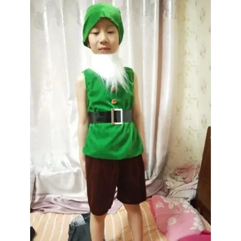 Children Snow White Seven Dwarfs Costume Children Christmas Halloween Book Week Costumes Kids Cosplay Performance Costume