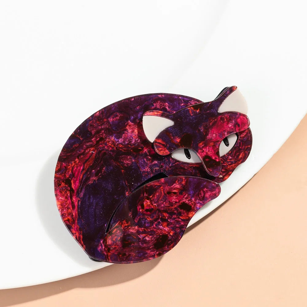 Spotted Cat Acrylic Brooches