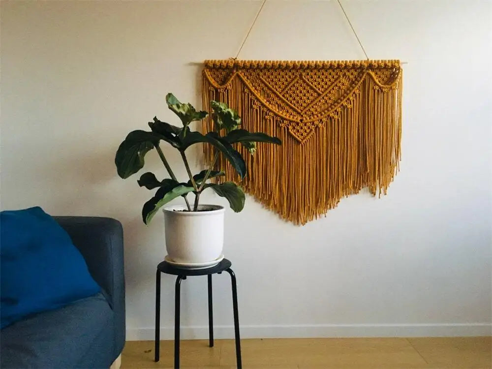 Big Macrame Wall Hanging Tapestry Bohemian Handwoven Tapestry For Home Decor