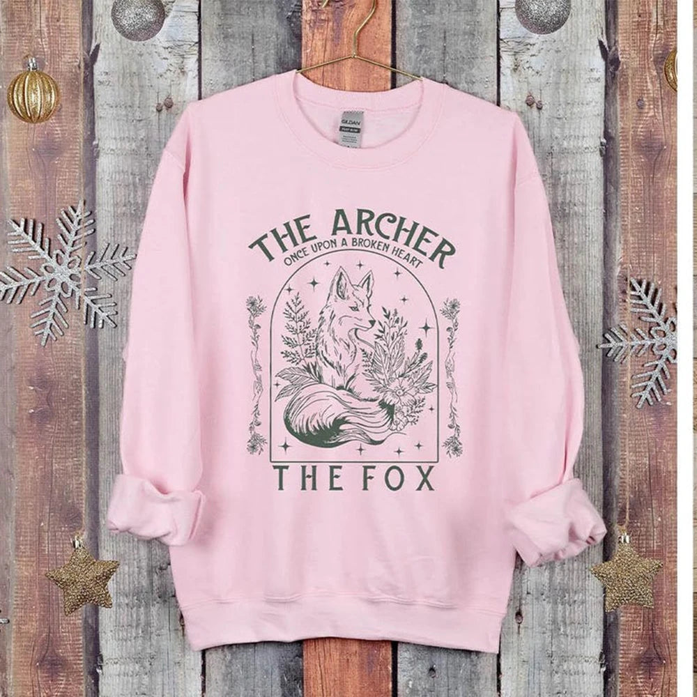 The Archer and The Fox Sweater Fantasy Book Lovers Jumper Sweatshirt