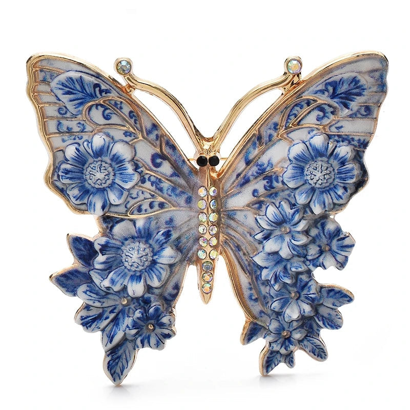Flower Butterfly Brooches 5 Colours