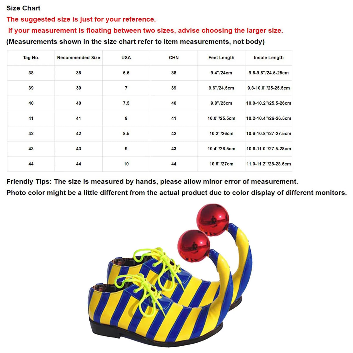 Adults Clown Shoes with Red Balls Circus Cosplay Performance Costume Accessories