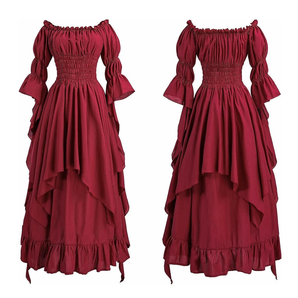 Pirate Corset Dress Medieval Renaissance Handkerchief Dresses