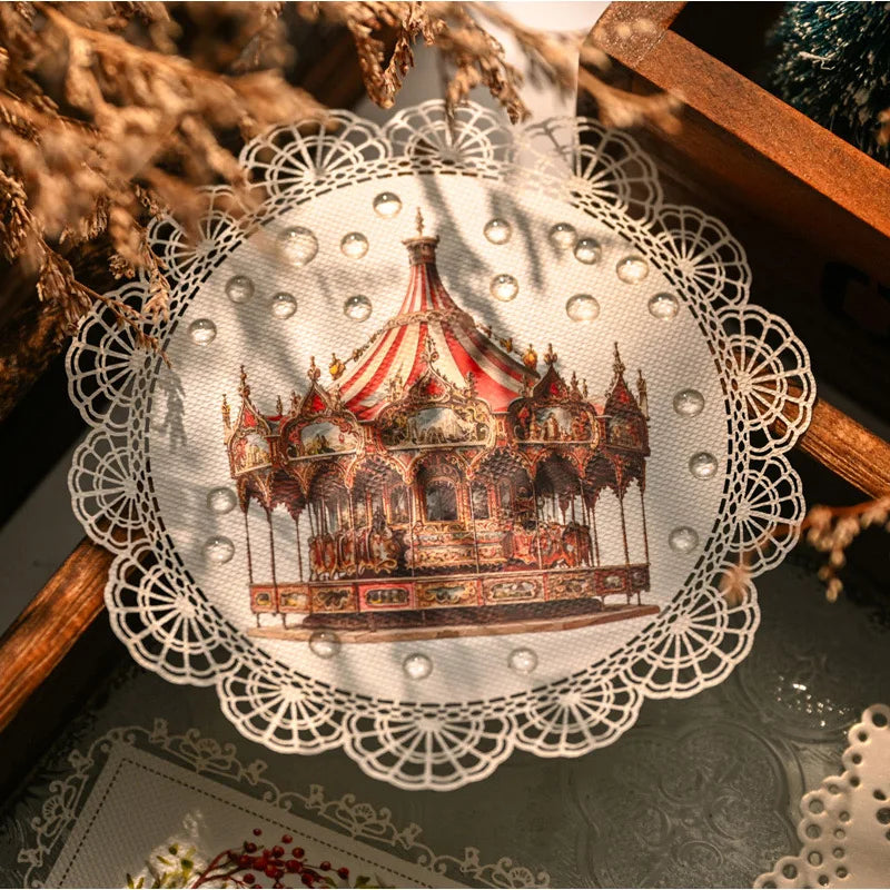 Vintage Christmas RUB ON Transfer Stickers Large DIY Craft Scrapbooking