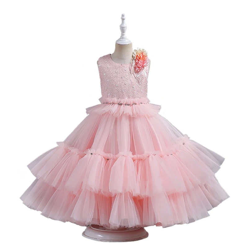 Cupcake Fluffy Tulle Tiered Party Dresses