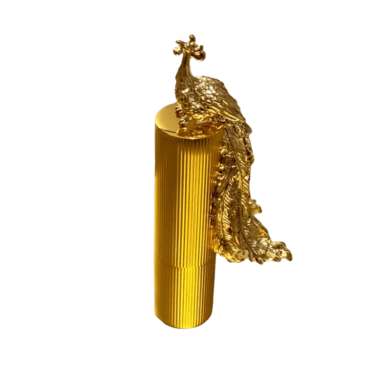 1pc Empty Lipstick Tube Metal 3D Gold Phoenix Lipstick Bottle 12.1mm DIY Makeup Packaging Lip Balm Tube