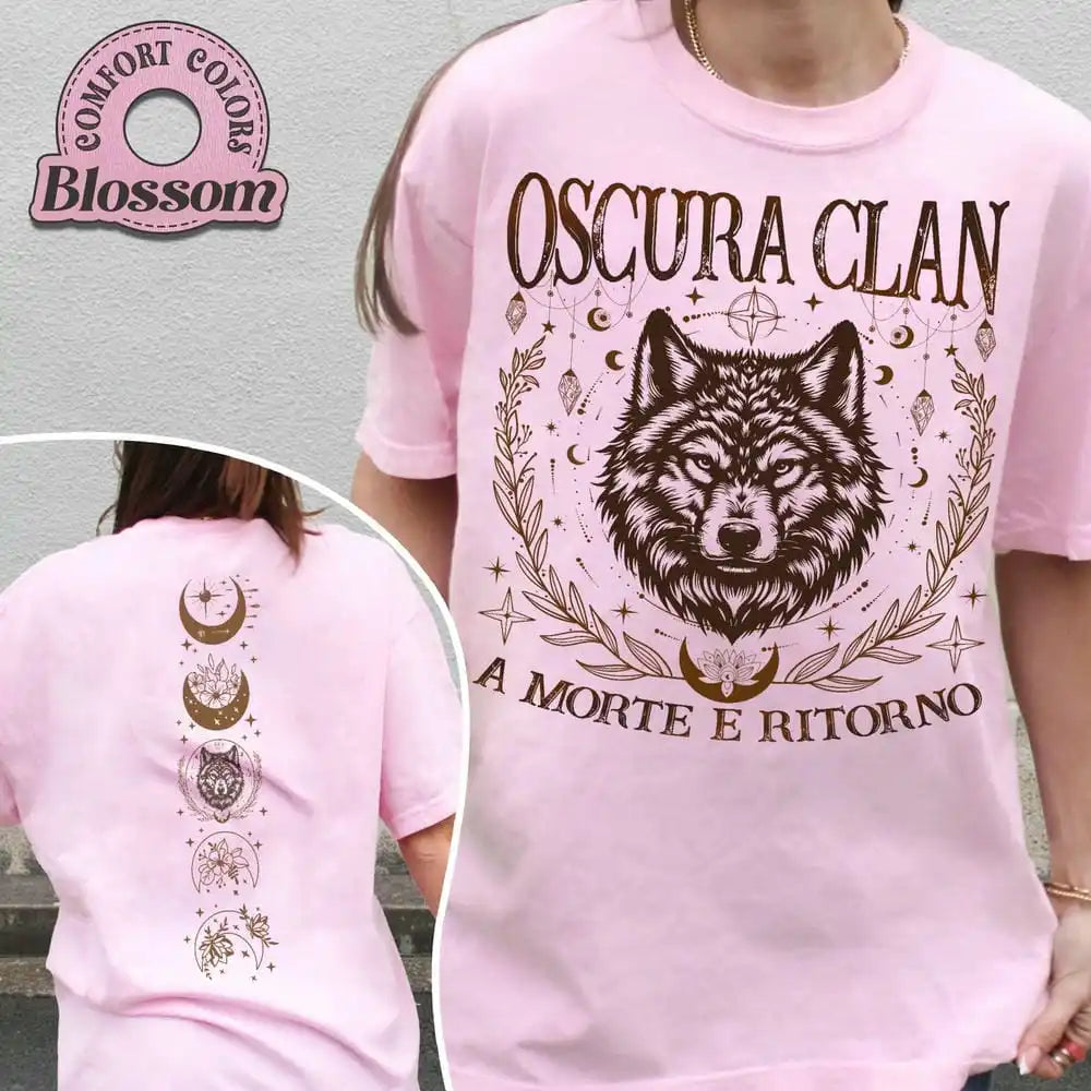 Oscura Clan T-Shirt Unisex Cotton Tee A Morte E Ritorno Zodiac Academy