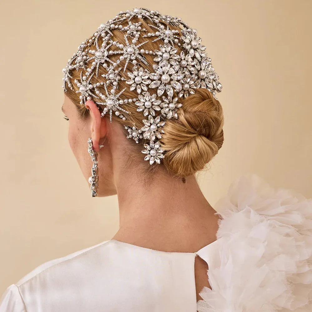 Starlette Flower Hair Clips Bridal Wedding Hair Jewellery