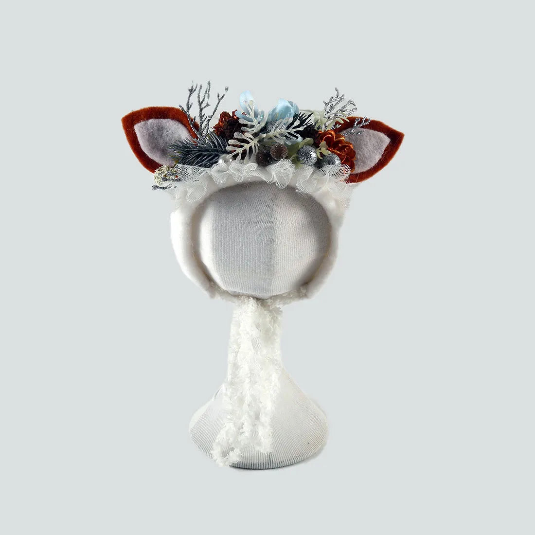 Newborn Wool Bunny and Deer Bonnets Photography Props