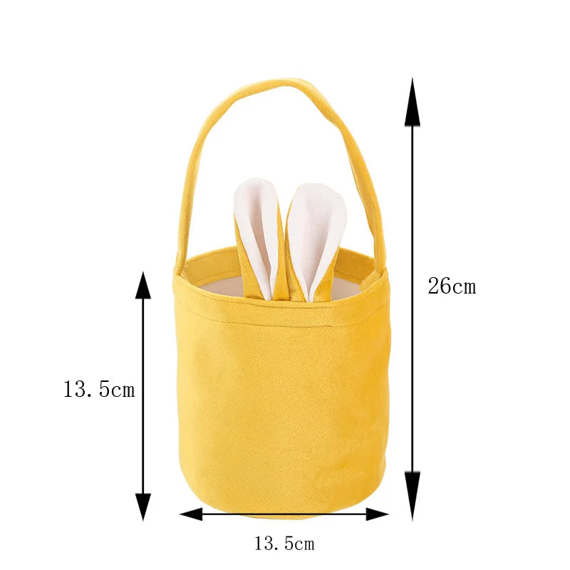 Velvety Easter Egg Hunt Rabbit Bags