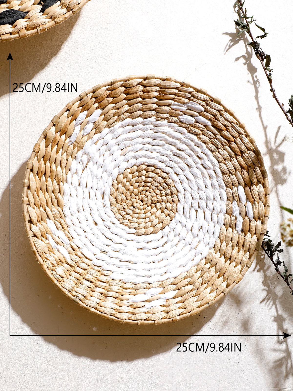 Seagrass Wall Basket Boho Home Decoration Handmade Natural Wall Art