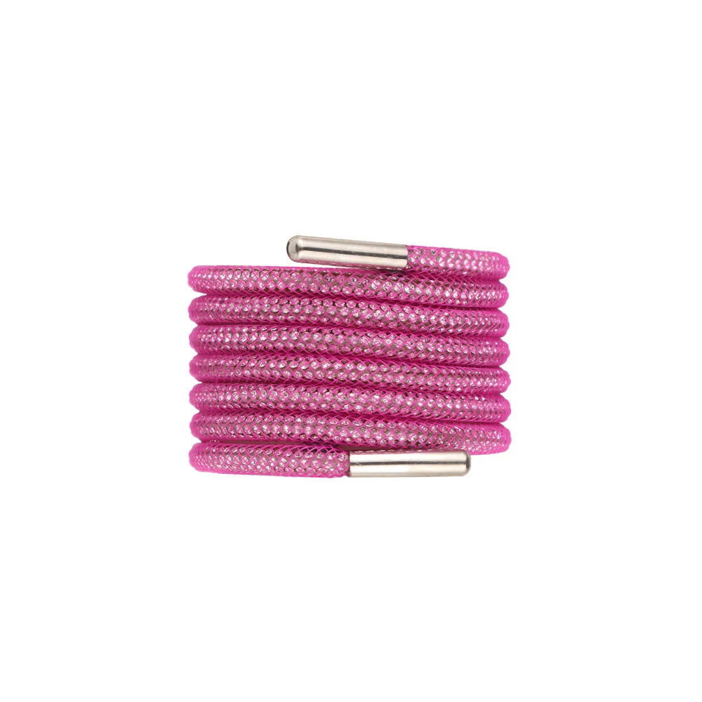 One Rhinestone Shoelace Casual Sneakers Round Shoe Laces Rainbow Diamond Cross Braiding 100/120/140/160CM