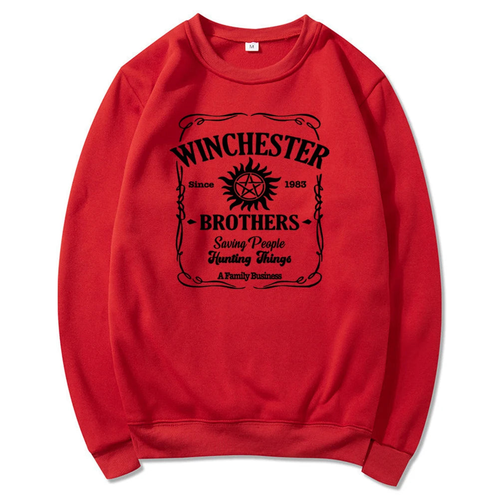 Supernatural Sweatshirt Sam and Dean Winchester Fan Sweater Pullover Jumper