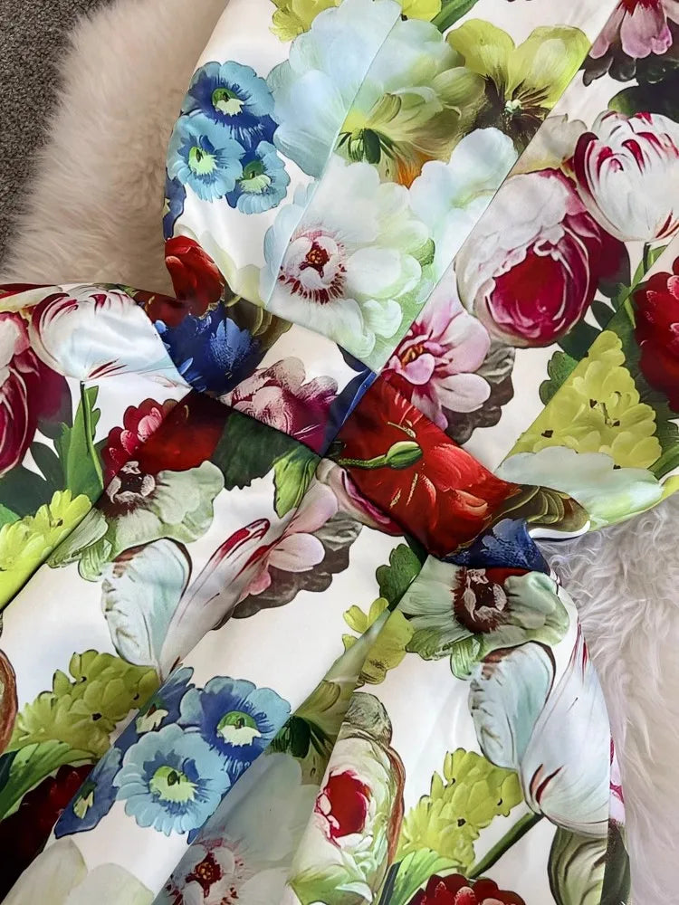 Spring Races Floral Tank Dress with Pockets