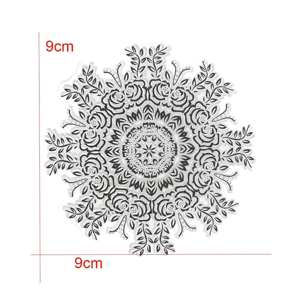 9cm Mandala Pottery Polymer Clay Texture Sheets Embossing Stamp